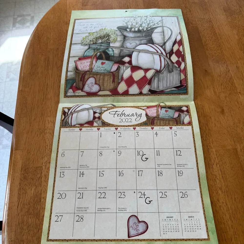 Lang Bountiful Blessings Calendar 2022 Susan Winget Art Birds Scripture Verses